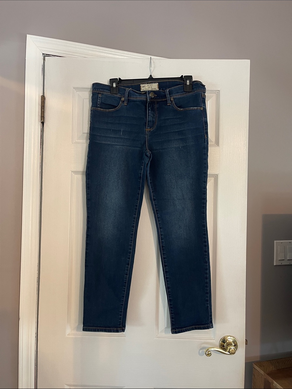 Free People Dark Blue Women's Stretch Denim Jeans